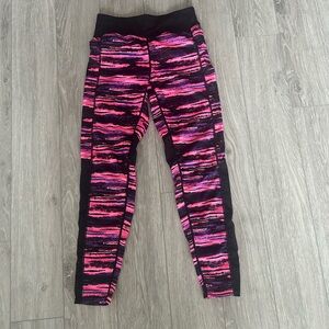 Rock and Rose Neon Pink Leggings with mesh panel